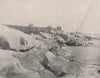 Coastla scenery, Marblehead, Massachusetts. New England 1895 old antique print