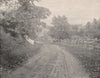 Road along the Brandywine River, Pennsylvania 1895 old antique print picture