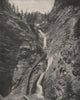Seven Falls, South Cheyenne Creek, Colorado 1895 old antique print picture