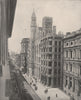 Chestnut Street, Philadelphia, Pennsylvania 1895 old antique print picture