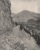 An Alpine pass in the Colorado valley 1895 old antique vintage print picture