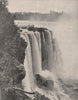 The Horseshoe Falls, Niagara, Ontario 1895 old antique vintage print picture