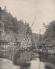 End of Ausable Chasm, Adirondacks, New York 1895 old antique print picture