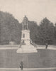 President James A Garfield Monument, Washington DC 1895 old antique print