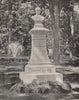 Tomb of J. Howard Payne, Georgetown, Washington DC 1895 old antique print