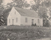 Old Dunkard Church, Antietam, Maryland 1895 antique vintage print picture