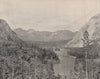 Bow River Valley, Alberta, Canada 1895 old antique vintage print picture