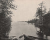 Among the Thousand Islands in the St. Lawrence, North America 1895 old print
