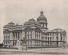 State Capitol, Indianapolis, Indiana 1895 old antique vintage print picture