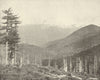 Mount Hood, Oregon 1895 old antique vintage print picture