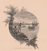 Natives Opposing Captain Cook's Landing. Australia 1888 old antique print