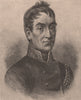 Governor LACHLAN MACQUARIE. New South Wales. Australia 1888 old antique print