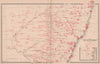 NEW SOUTH WALES with average annual rainfall. BIG.Australia. MACDONALD 1888 map