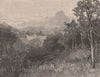 MOUNT LINDSAY. Queensland. Australia 1888 old antique vintage print picture
