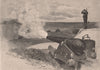 25-Ton Gun at MIDDLE HEAD, SYDNEY. Australia 1888 old antique print picture