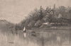 LANE COVE. Sydney. Australia 1888 old antique vintage print picture
