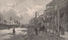 High Street, WEST MAITLAND. New South Wales. Australia 1888 old antique print