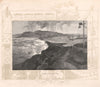 NEWCASTLE from Nobby's Head. New South Wales. Australia 1888 old antique print