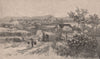 WEST MAITLAND. New South Wales. Australia 1888 old antique print picture