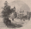 Peel Street, TAMWORTH. New South Wales. Australia 1888 old antique print