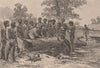 'Batman treating with the blacks'. Victoria, Australia 1888 old antique print