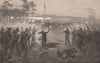 The EUREKA STOCKADE, BALLARAT. Victoria, Australia 1888 old antique print