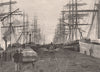 PORT MELBOURNE. Victoria, Australia 1888 old antique vintage print picture