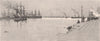 The WILLIAMSTOWN PIER. Melbourne. Australia 1888 old antique print picture