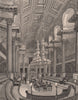 The Legislative Council Chamber. MELBOURNE. Australia 1888 old antique print