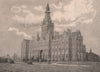 ORMOND COLLEGE. MELBOURNE. Australia 1888 old antique vintage print picture