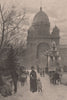 The CARLTON GARDENS. MELBOURNE. Australia 1888 old antique print picture