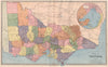 VICTORIA Australia large map. Counties. Railways in use/planned. GARRAN 1888