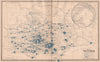 VICTORIA, AUSTRALIA. Average annual rainfall. Big. ELLERY/GARRAN 1888 old map