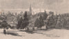 HAMILTON, from the Green. Victoria, Australia 1888 old antique print picture