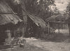 A Bushman's Home. Victoria, Australia 1888 old antique vintage print picture