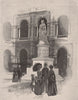 The Queen's Statue, BRISBANE. Queensland. Australia 1888 old antique print