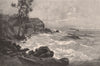 HUMPY BONG. BRISBANE. Australia 1888 old antique vintage print picture