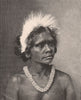 An Aboriginal Woman. Australia 1888 old antique vintage print picture