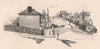 Queen Street, BRISBANE, in 1860. Queensland. Australia 1888 old antique print