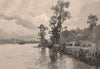 HAMILTON REACH, BRISBANE. Australia 1888 old antique vintage print picture
