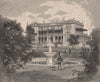 The QUEENSLAND CLUB. Queensland, Australia 1888 old antique print picture