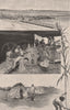 QUEENSLAND SUGAR INDUSTRY near Mackay. Cane Plantation. Kanaka Huts 1888 print