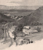 Saltia, PICHI RICHI Pass. South Australia 1888 old antique print picture