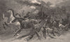 Convicts plundering settlers' homesteads. TASMANIA. Australia 1888 old print