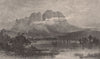 ELDON BLUFF. Tasmania. Australia 1888 old antique vintage print picture