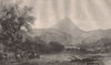 St. Paul's Dome from the South Esk. TASMANIA. Australia 1888 old antique print