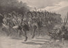 Maori War-Dance. New Zealand 1888 old antique vintage print picture