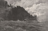 CAPE RAOUL. Tasmania. Australia 1888 old antique vintage print picture