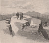 The GATE PAH after the Conflict. New Zealand 1888 old antique print picture