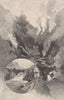 WAIRAKEI hot springs and Te Huke Falls. New Zealand 1888 old antique print